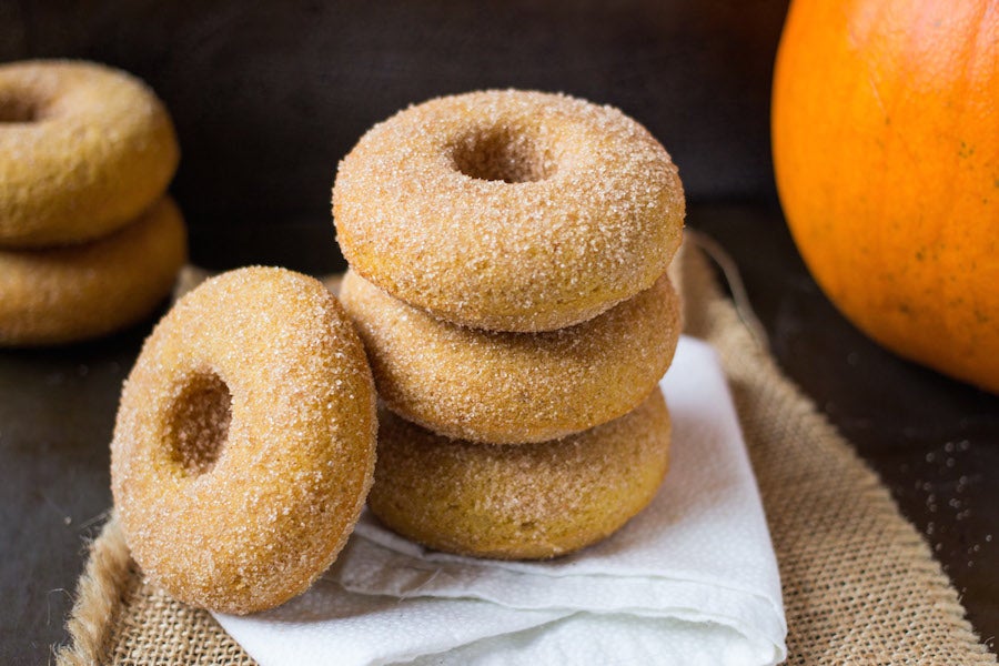 Gluten-Free Pumpkin Doughnuts from King Arthur Flour gluten-free-pumpkin-doughnuts-2