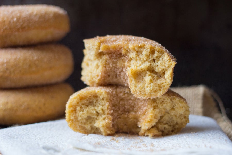Gluten-Free Pumpkin Cake Doughnuts from King Arthur Flour gluten-free-baked-pumpkin-donuts-king-arthur-flour