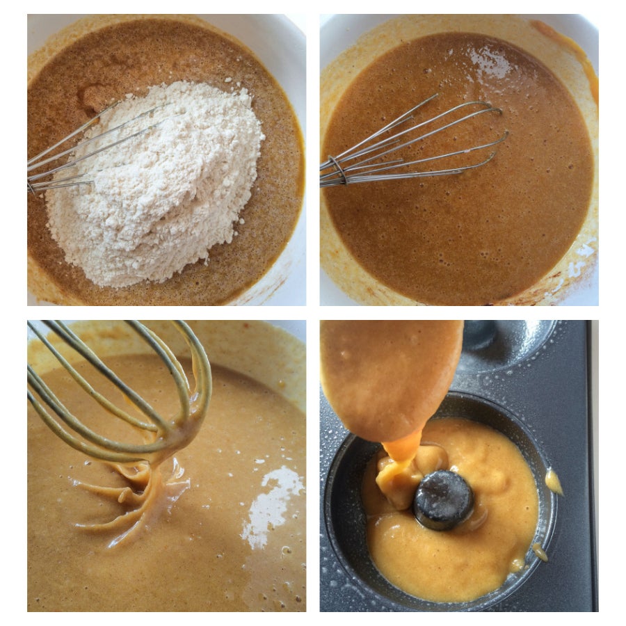 How to Make Gluten-Free Pumpkin Doughnuts making-gluten-free-baked-pumpkin-doughnuts