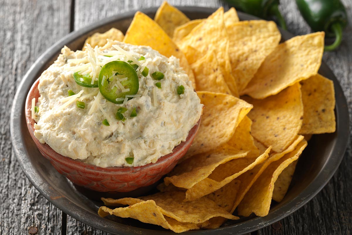 Hot Popper Dip via @kingarthurflour.com