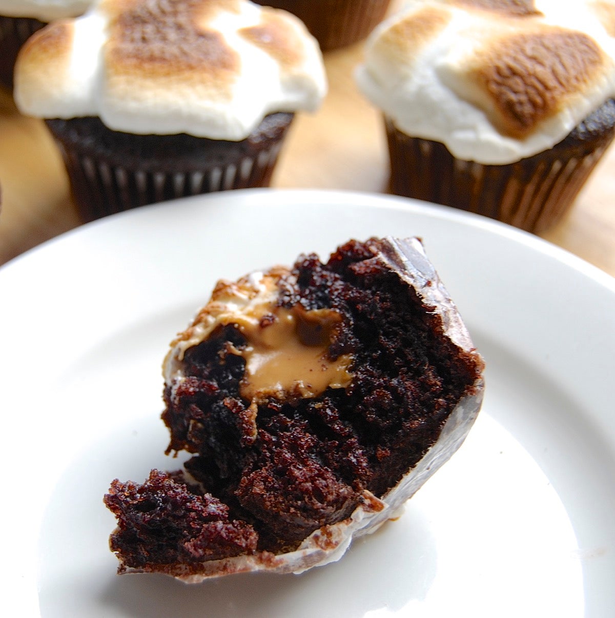 S'more Cupcakes via @kingarthurflour