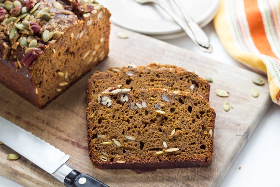 Gluten-Free Pumpkin Bread via @kingarthurflour