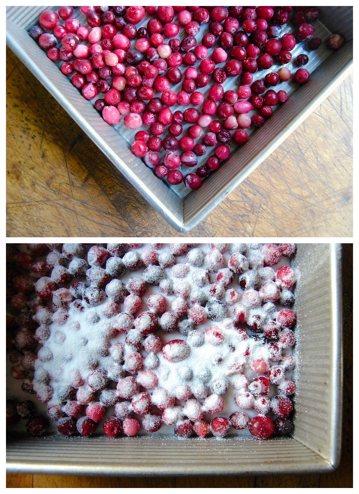 Farm to Table Harvest Apple Cranberry Cake via @kingarthurflour
