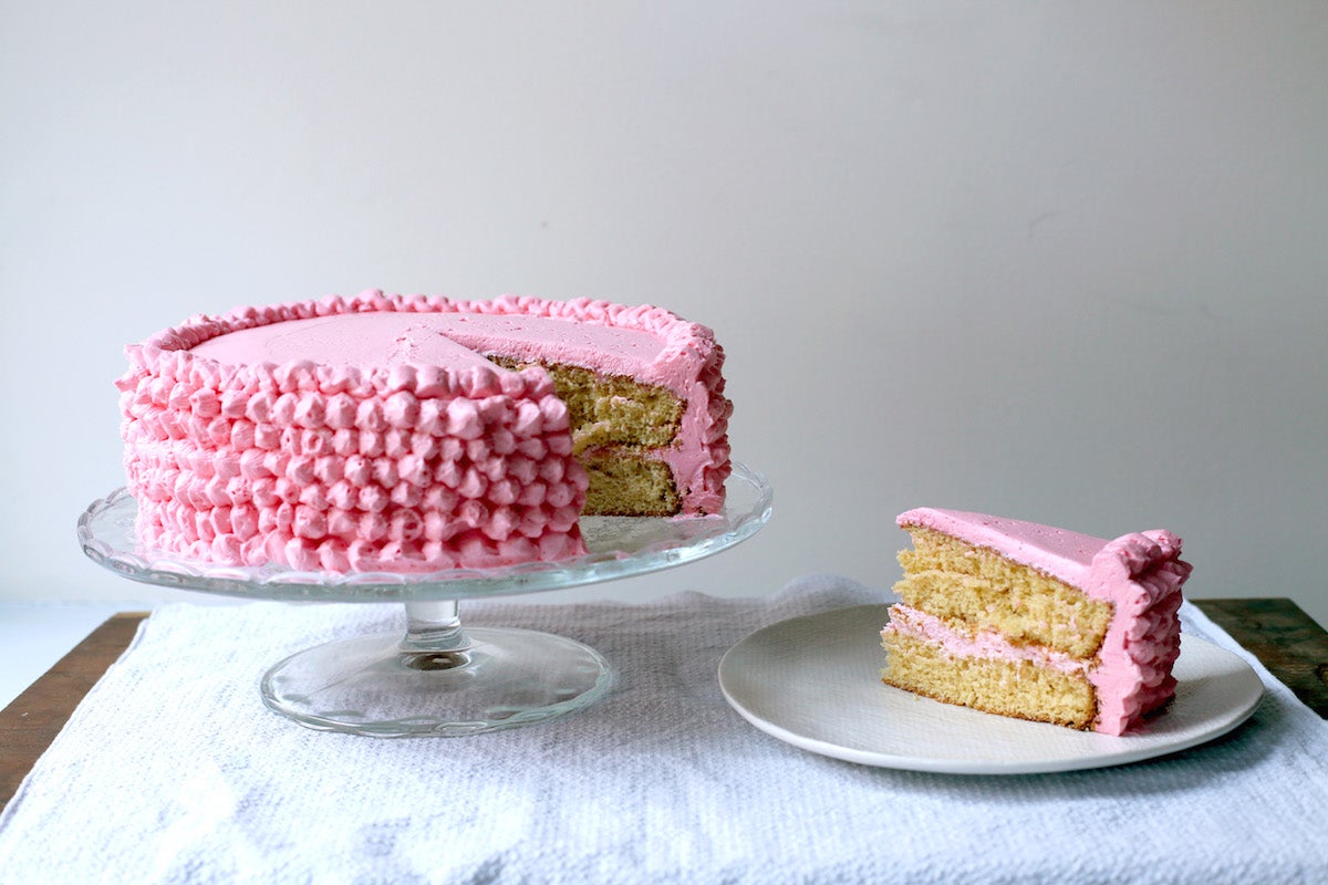 Citrus Surprise Cake via @kingarthurflour