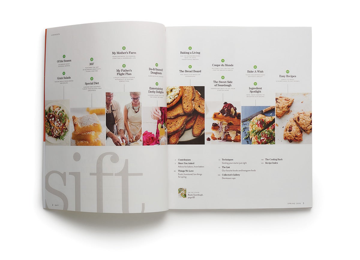 sift magazine via@kingarthurflour