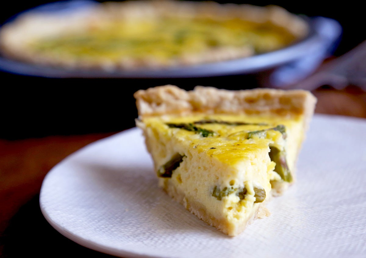 Quiche via @kingarthurflour