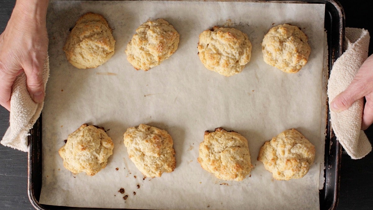 Easy Strawberry Shortcake via @kingarthurflour