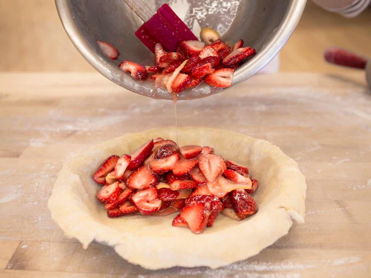 Lemon-Ginger Strawberry Pie via @kingarthurflour