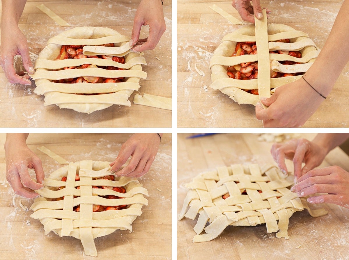 Lemon-Ginger Strawberry Pie via @kingarthurflour