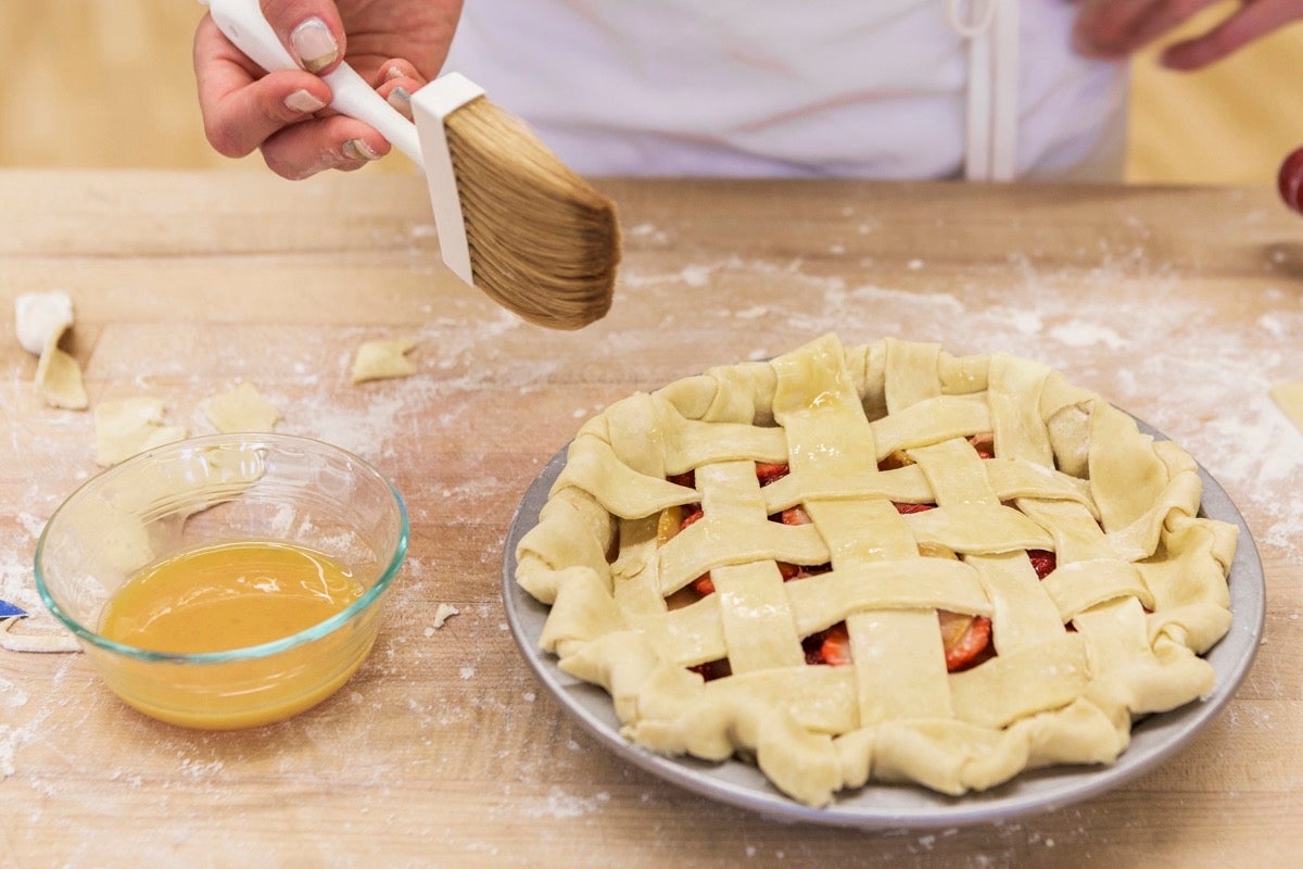 Lemon-Ginger Strawberry Pie via @kingarthurflour