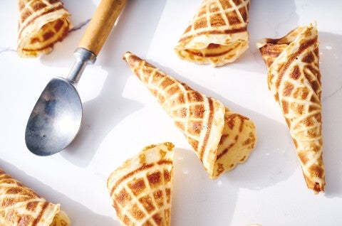 Homemade Waffle Cones  - select to zoom