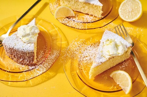 Meyer Lemon Chiffon Cake  - select to zoom