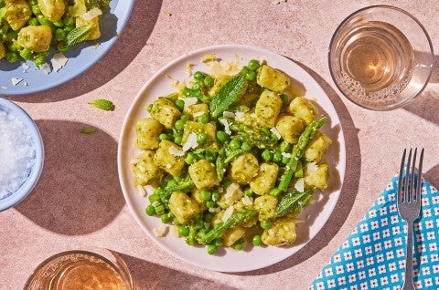 Easy Ricotta Gnocchi on a plate - select to zoom
