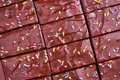 Close-up of Homemade Cosmic Brownies