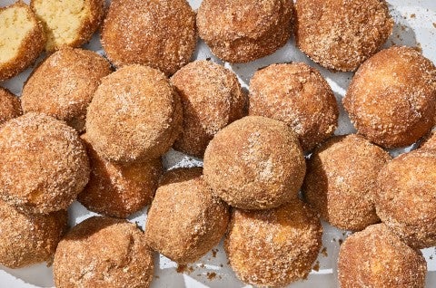 Maple French Toast Mini Muffins seen from above. - select to zoom