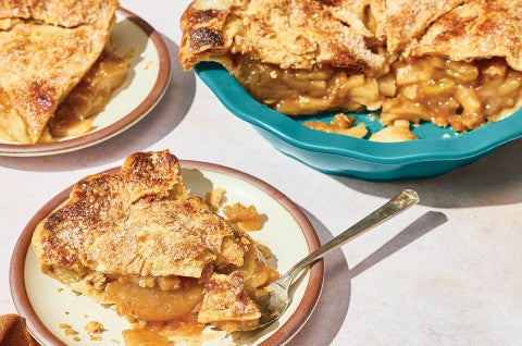 Apple pie on a plate - select to zoom