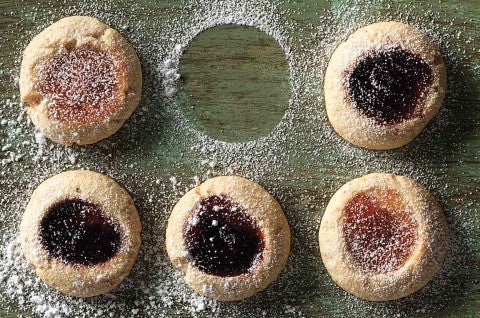 Almond Thumbprint Cookies - select to zoom