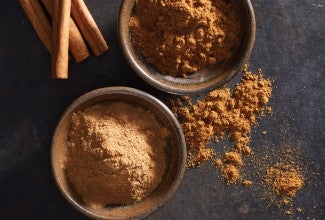 Bowls of cinnamon
