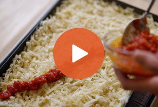 Play Button for Weeknight Detroit Pizza YouTube Video - select to zoom