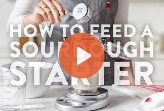 How to Feed Sourdough Starter - select to zoom