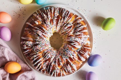 Easter Bread Wreath