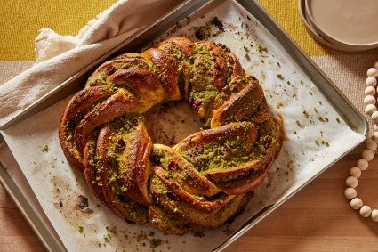 Pistachio Cranberry Wreath 