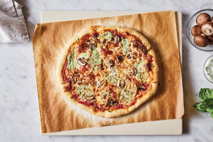 Pizza one a pizza stone