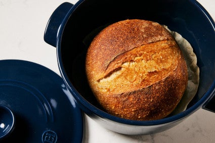 Bread baked in a Dutch oven