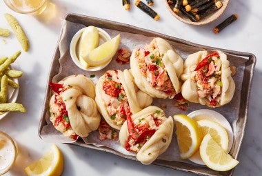 Ginger Scallion Lobster Baos