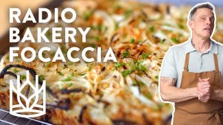 Play Button for Radio Bakery Focaccia YouTube Video