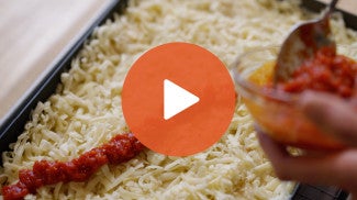 Play Button for Weeknight Detroit Pizza YouTube Video